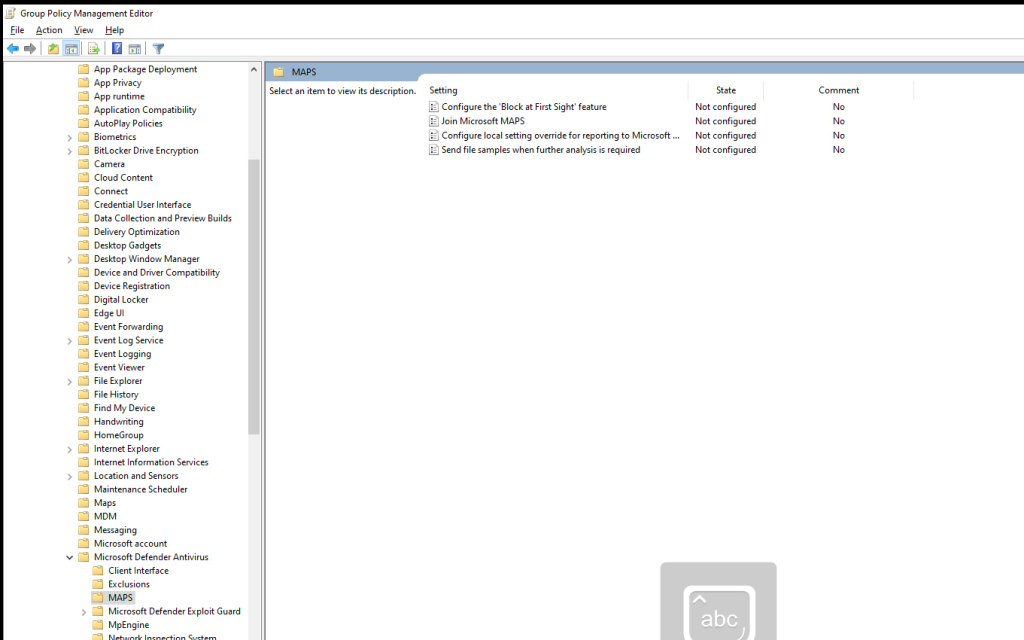 Microsoft Defender MAPS (Microsoft Active Protection Service ...