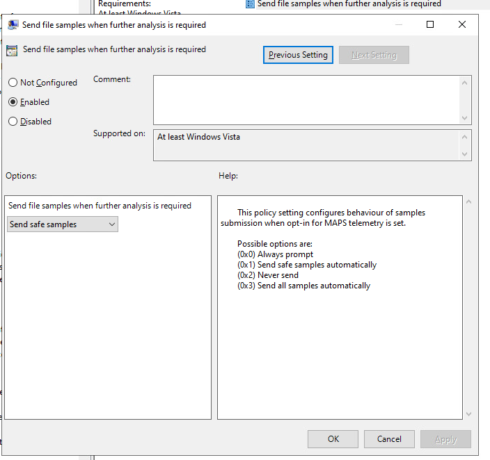 Microsoft Defender MAPS (Microsoft Active Protection Service ...